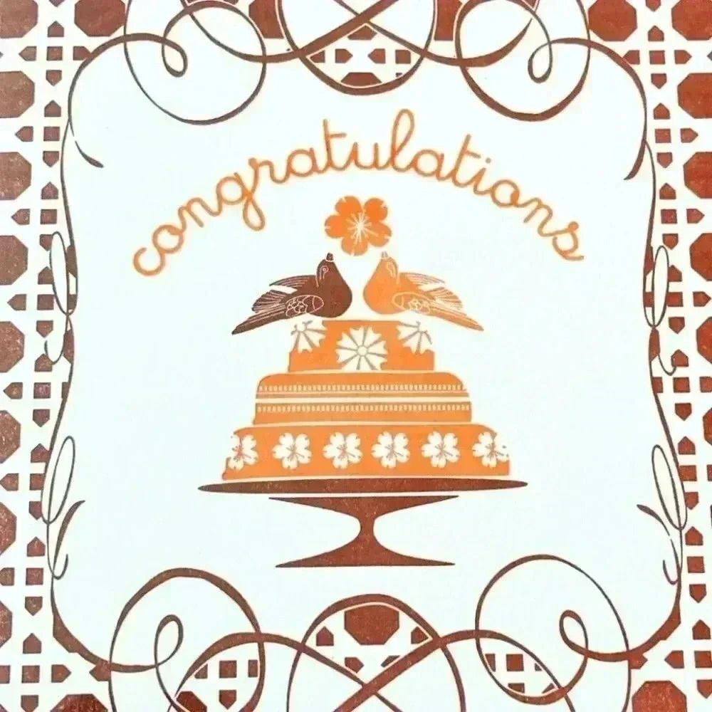 A Papier Congratulations Wedding Cake Card